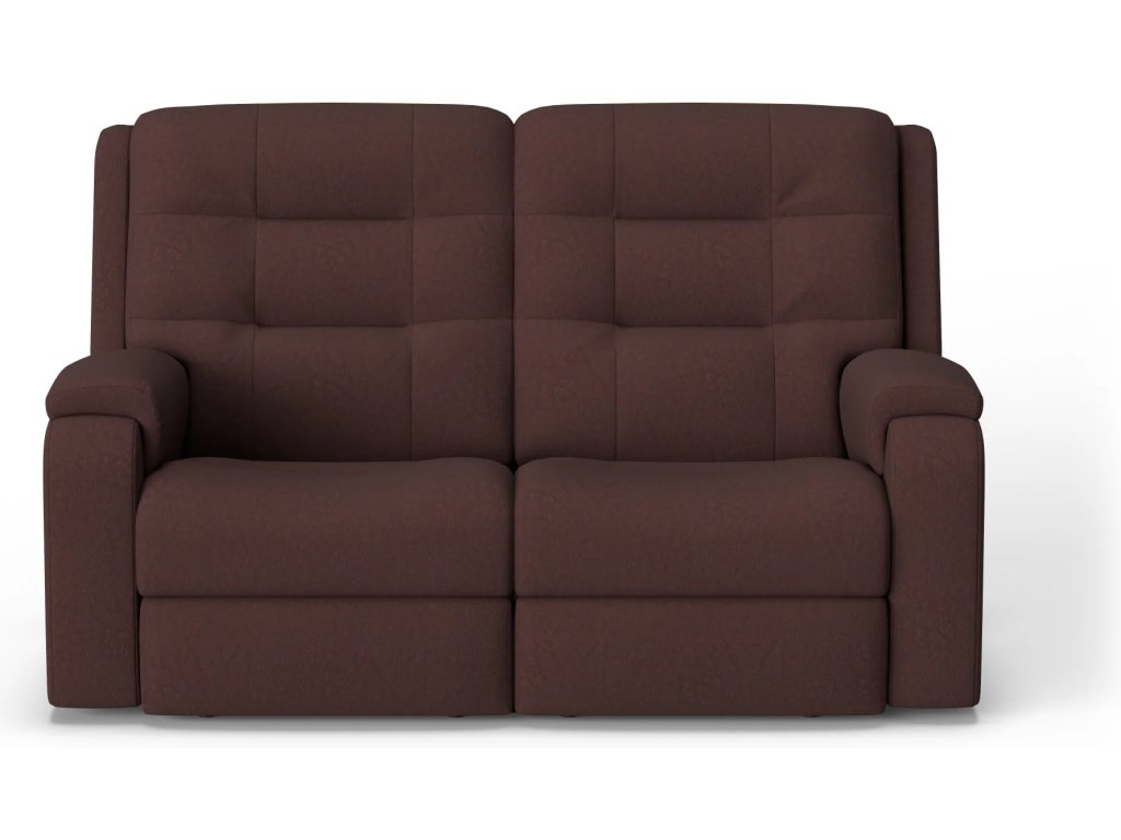 Arlo Leather Power Reclining Loveseat with Power Headrests - image 1