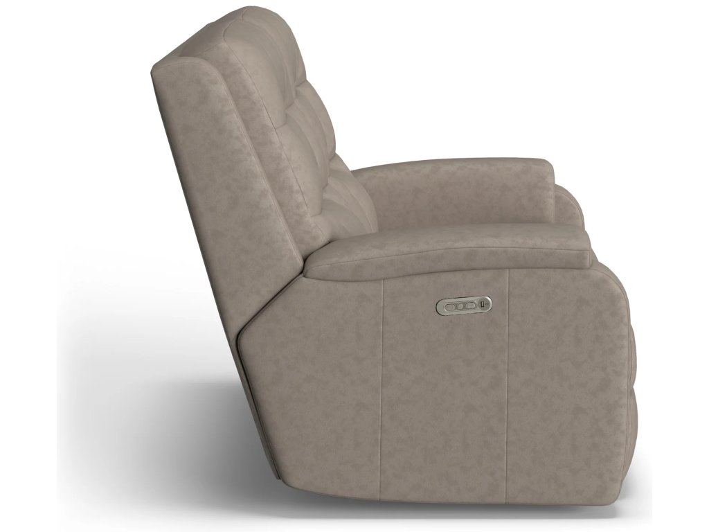 Arlo Leather Power Reclining Loveseat with Power Headrests - image 2
