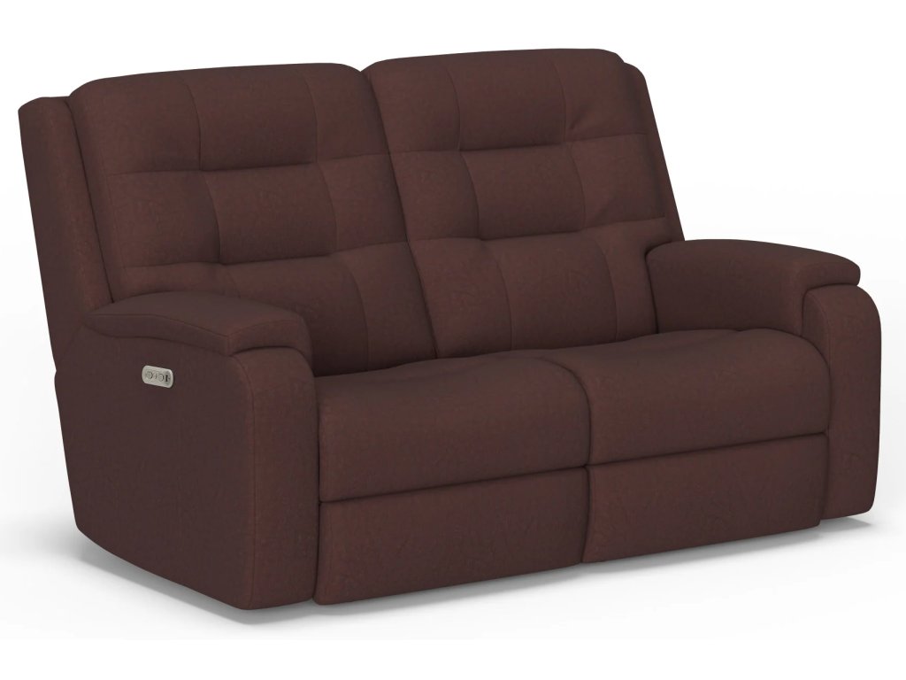 Arlo Leather Power Reclining Loveseat with Power Headrests - image 3
