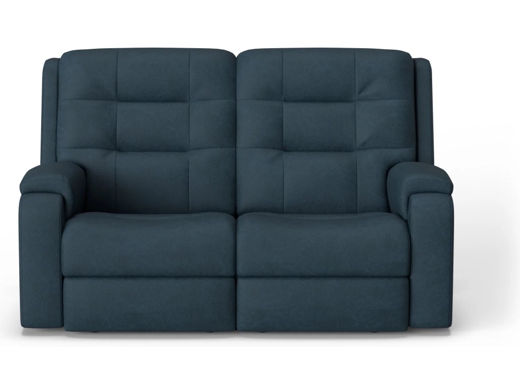 Arlo Leather Power Reclining Loveseat with Power Headrests & Lumbar - image 1