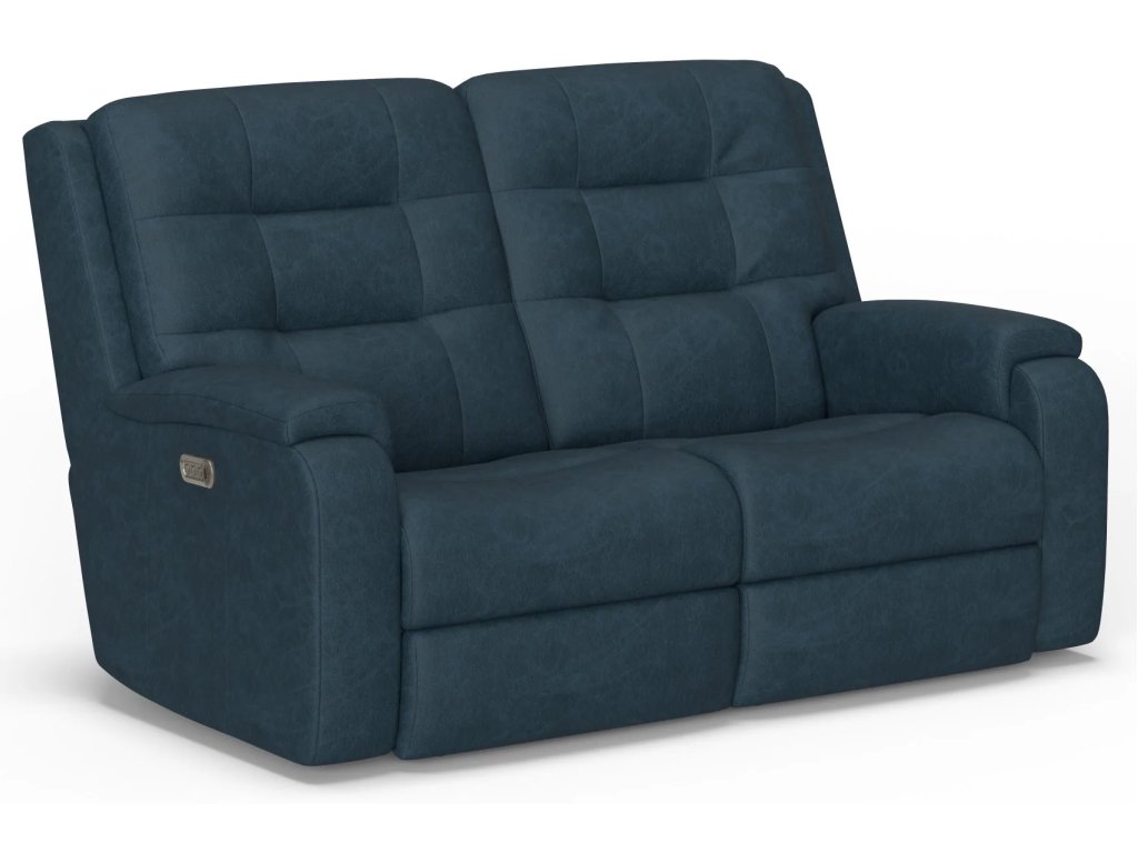 Arlo Leather Power Reclining Loveseat with Power Headrests & Lumbar - image 3
