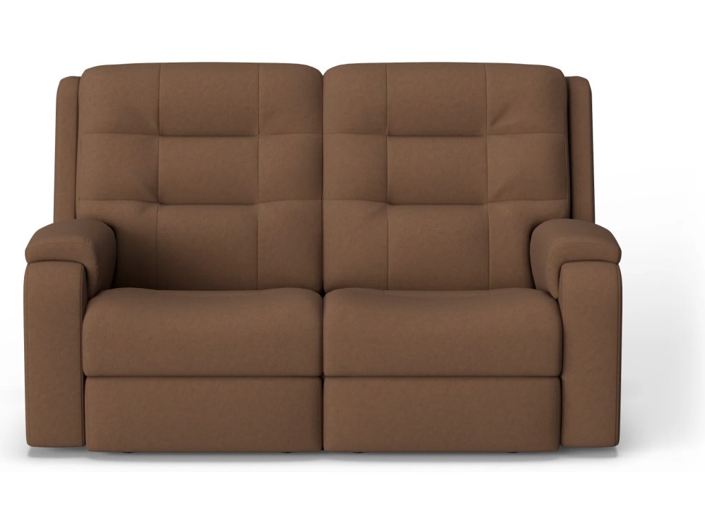 Arlo Leather Power Reclining Loveseat with Power Headrests & Lumbar - image 4