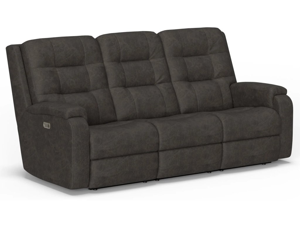 Arlo Leather Power Reclining Sofa with Power Headrests & Lumbar - main image