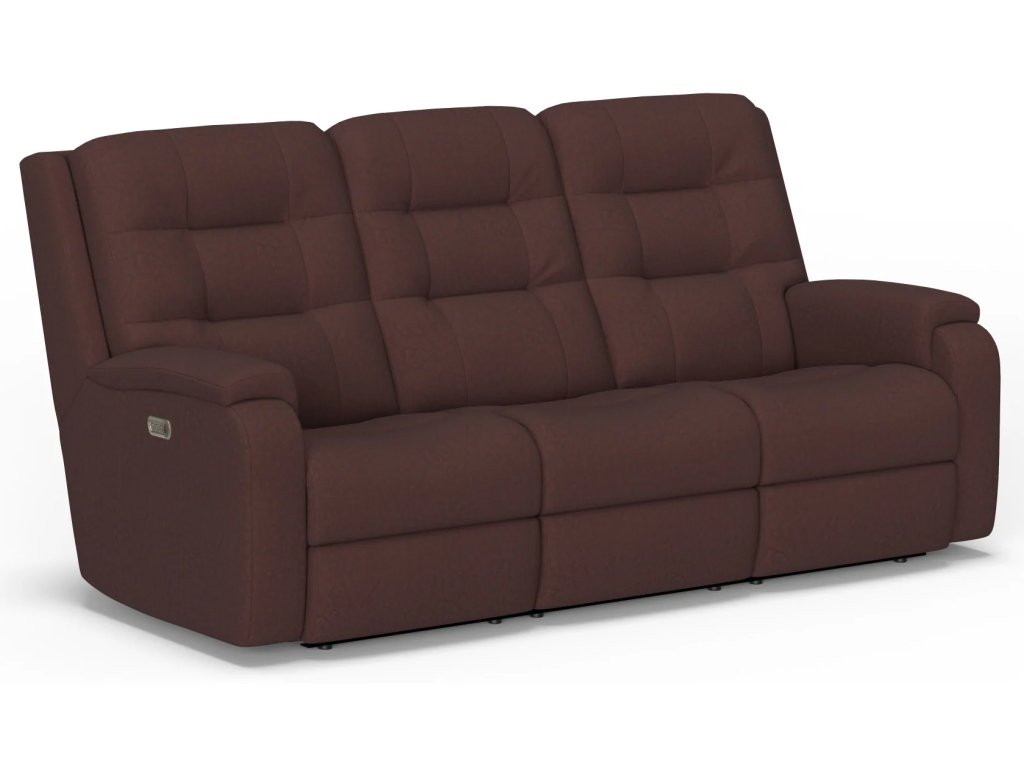 Arlo Leather Power Reclining Sofa with Power Headrests & Lumbar - image 3