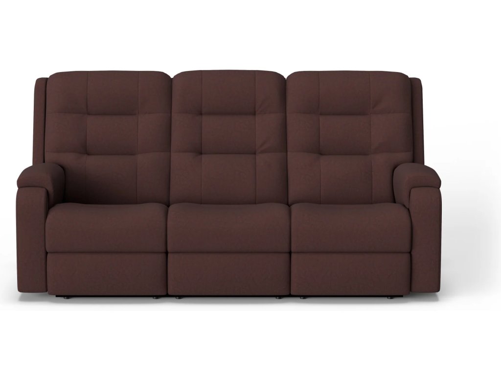 Arlo Leather Power Reclining Sofa with Power Headrests & Lumbar - image 4