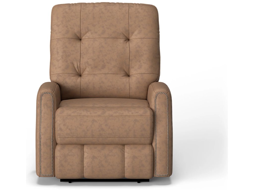 Devon Leather Power Recliner with Power Headrest - image 1