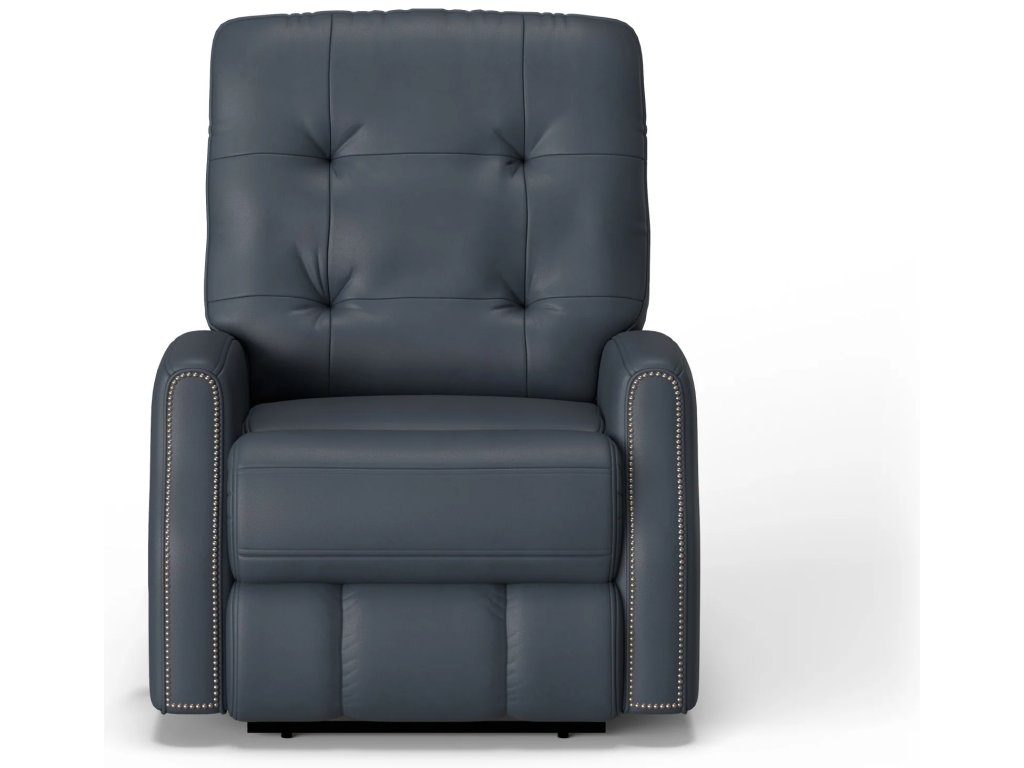 Devon Leather Power Recliner with Power Headrest - image 4
