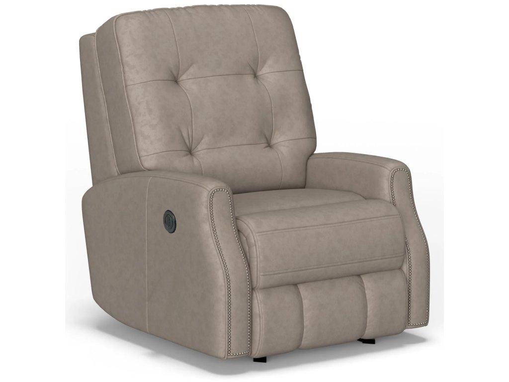 Devon Leather Power Rocking Recliner - main image