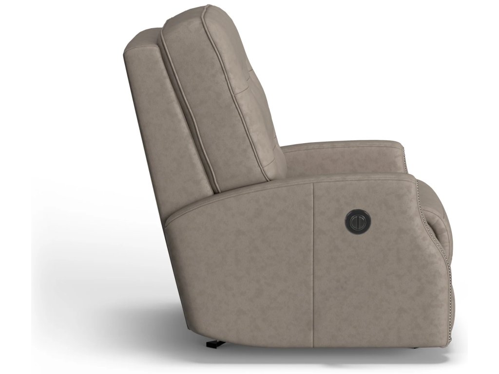 Devon Leather Power Rocking Recliner - image 2