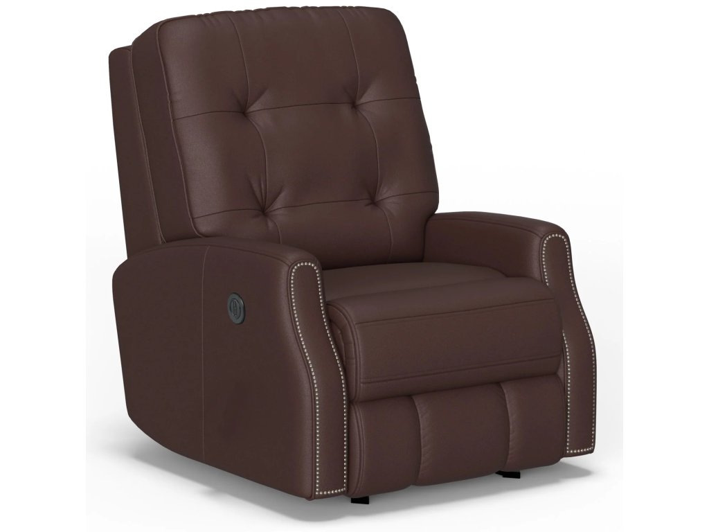 Devon Leather Power Rocking Recliner - image 3