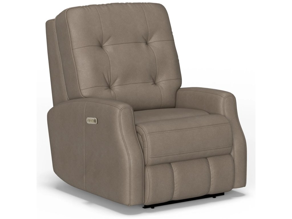 Devon Leather Power Recliner with Power Headrest - main image