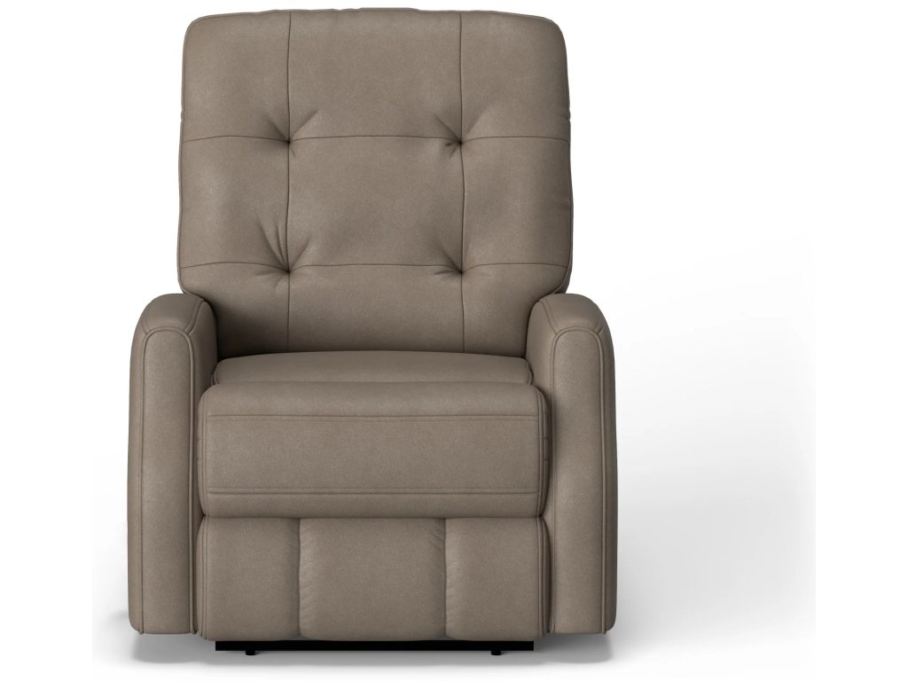 Devon Leather Power Recliner with Power Headrest - image 4