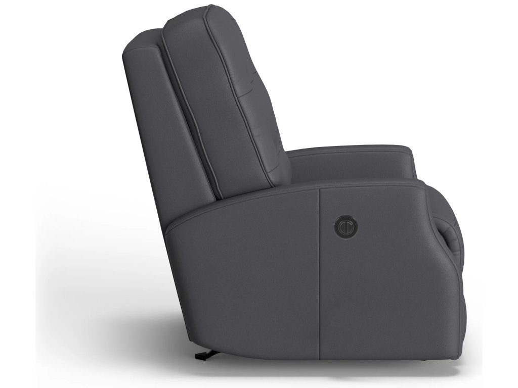 Devon Leather Power Rocking Recliner - image 2
