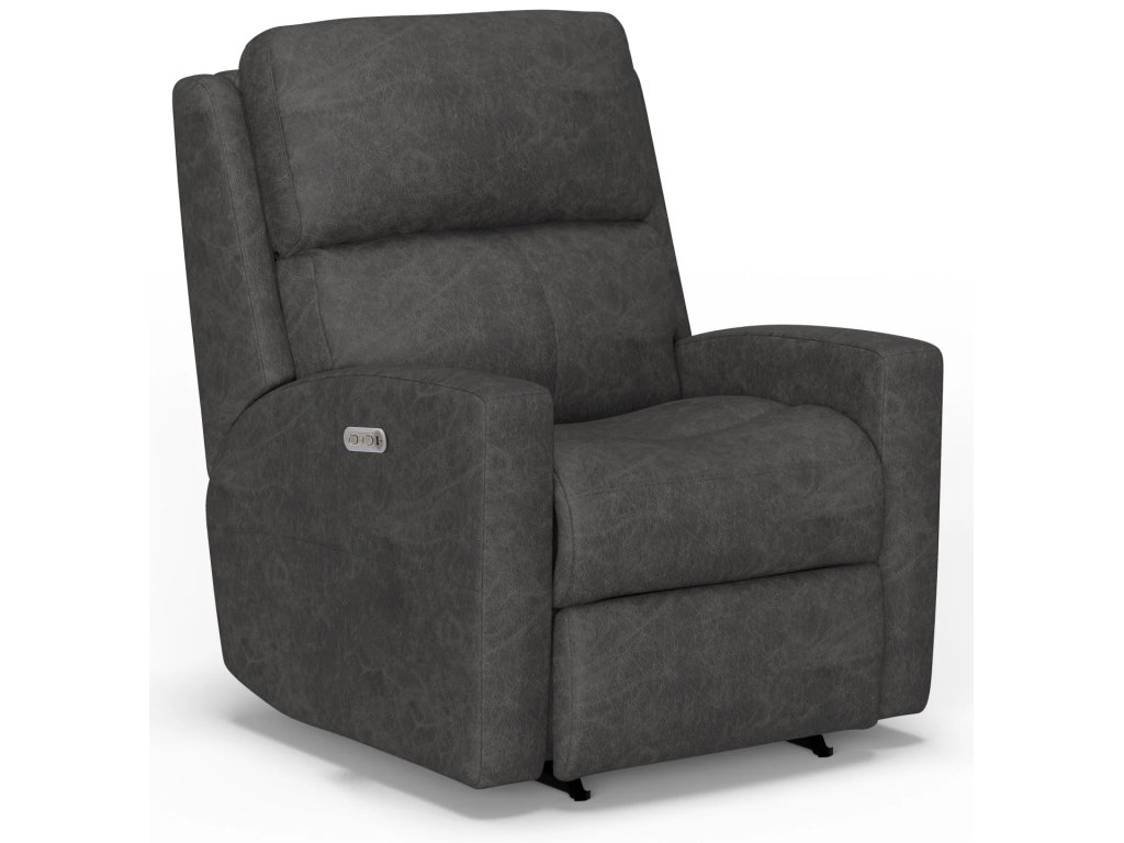 Catalina Leather Power Rocking Recliner with Power Headrest - image 3