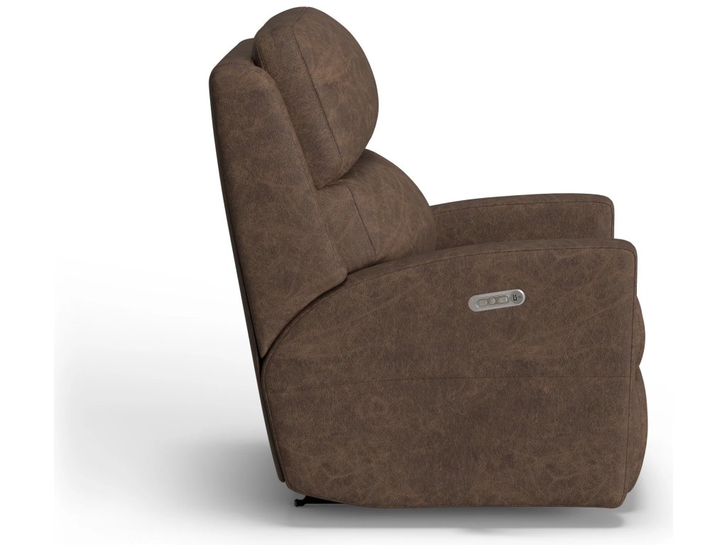 Catalina Leather Power Rocking Recliner with Power Headrest - image 5