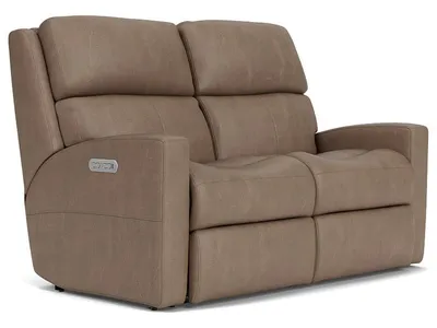 Catalina Leather Power Reclining Loveseat with Power Headrests