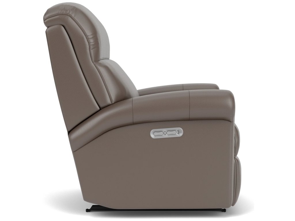 Davis Leather Power Recliner with Power Headrest - image 5