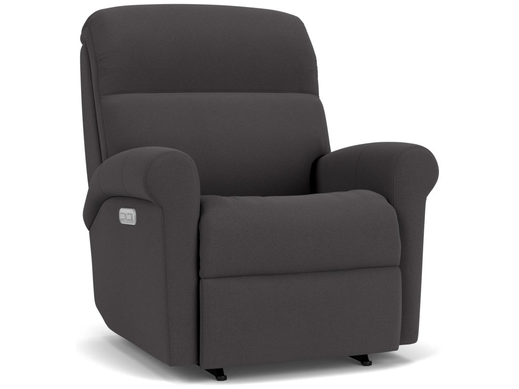Davis Leather Power Rocking Recliner with Power Headrest - image 3