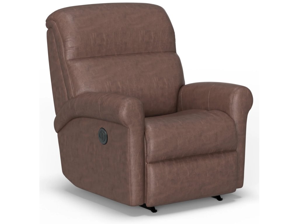 Davis Leather Power Rocking Recliner - main image