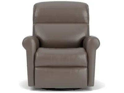 Davis Leather Swivel Gliding Recliner - Alternative View