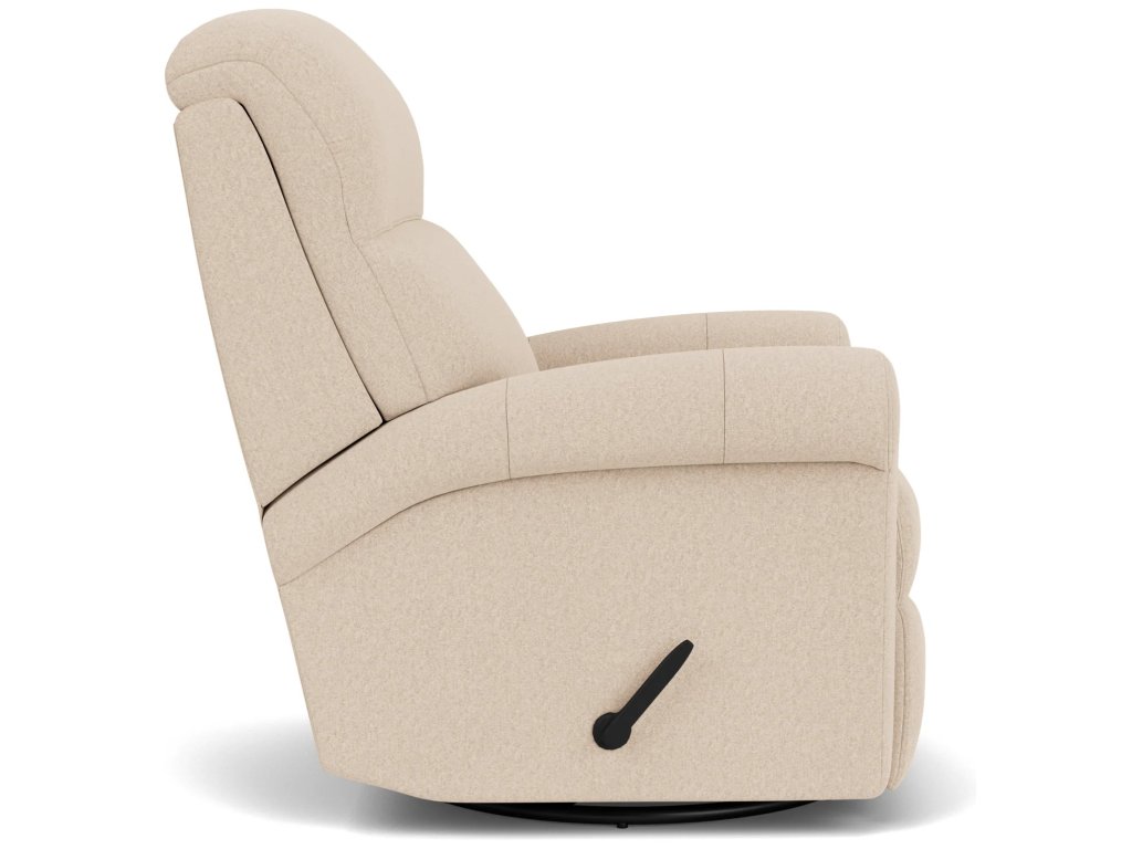 Davis Leather Swivel Gliding Recliner - image 2