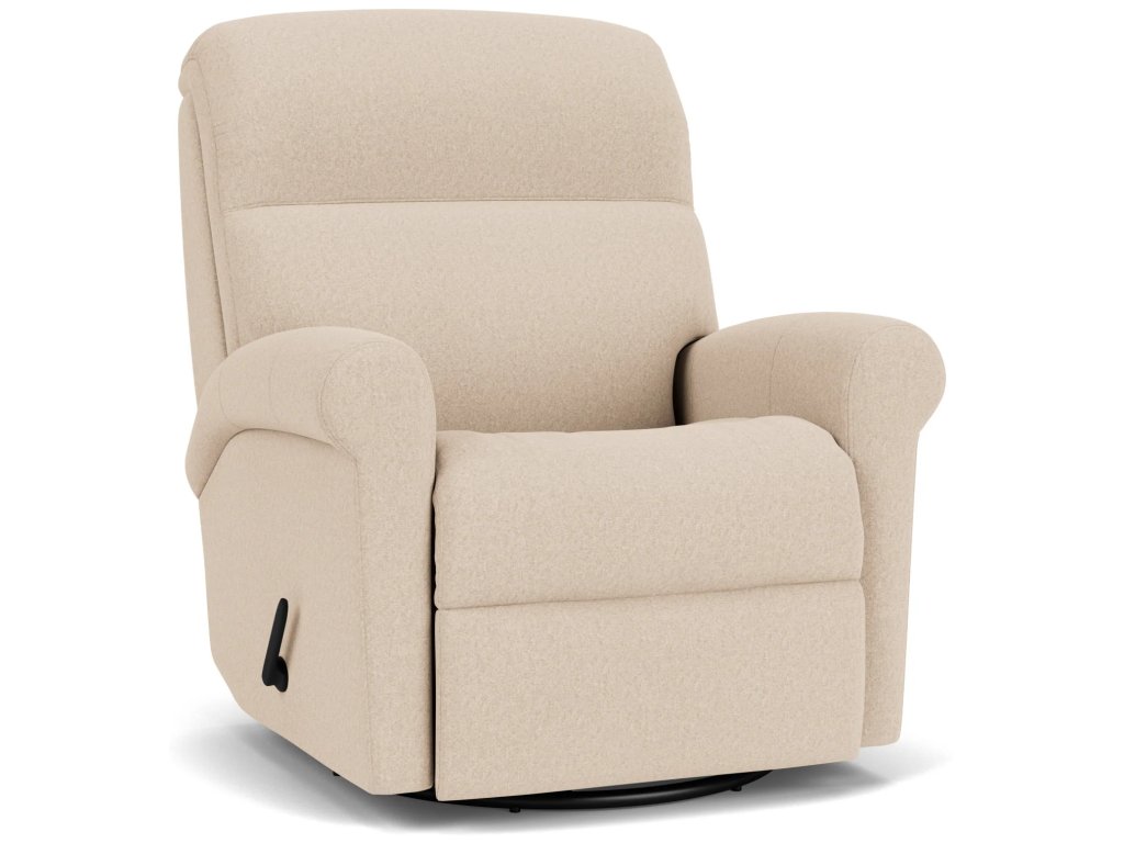 Davis Leather Swivel Gliding Recliner - image 3