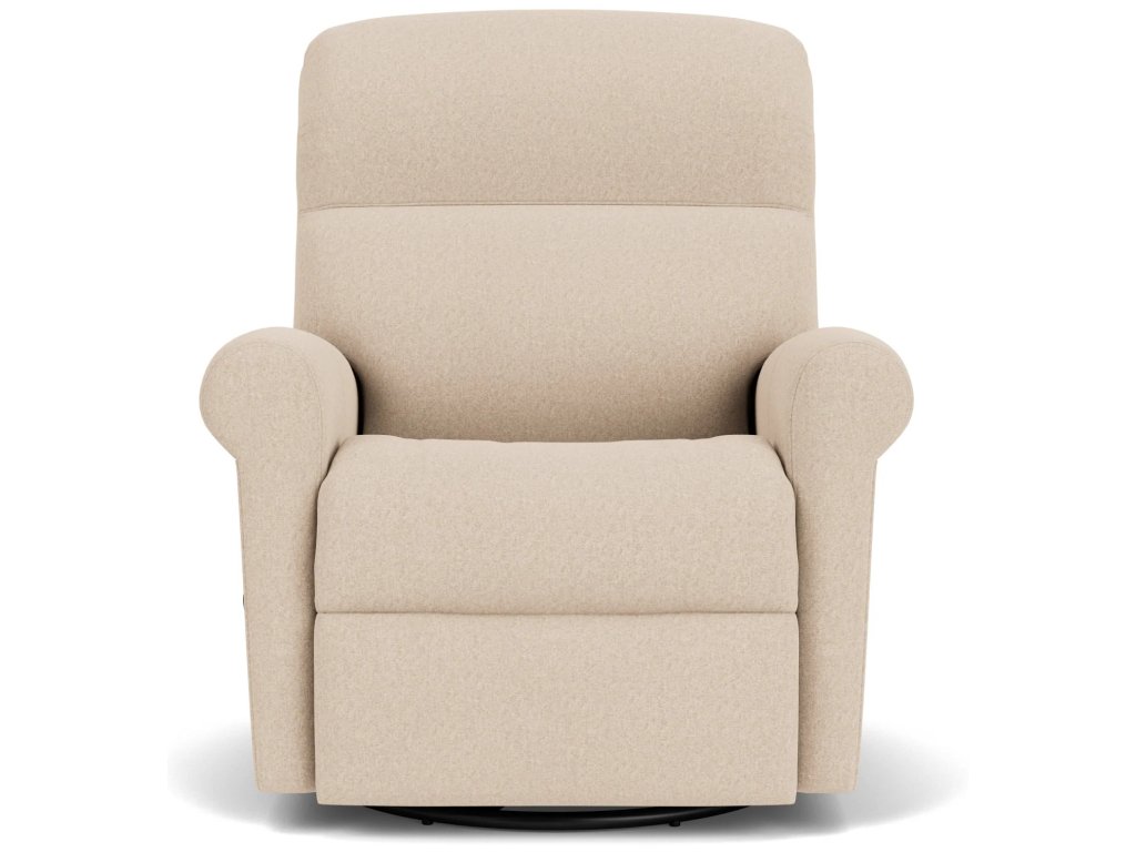 Davis Leather Swivel Gliding Recliner - image 4