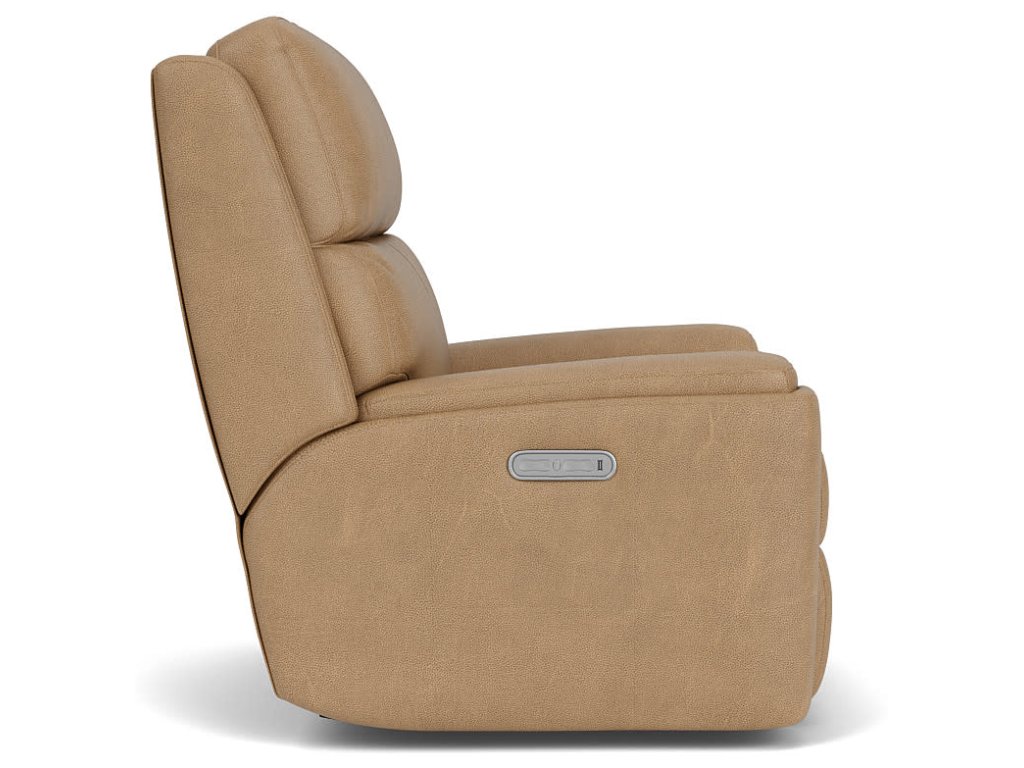 Rio Leather Power Recliner with Power Headrest - image 2