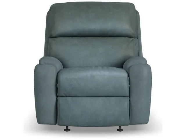 Rio Leather Power Rocking Recliner with Power Headrest
