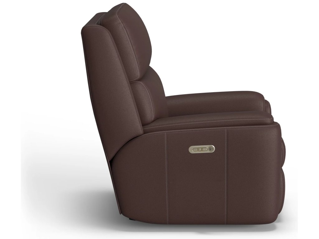 Rio Leather Power Rocking Recliner with Power Headrest - image 2