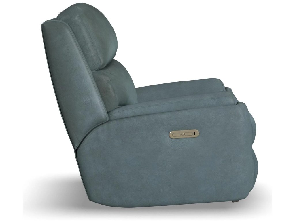 Rio Leather Power Rocking Recliner with Power Headrest - image 5