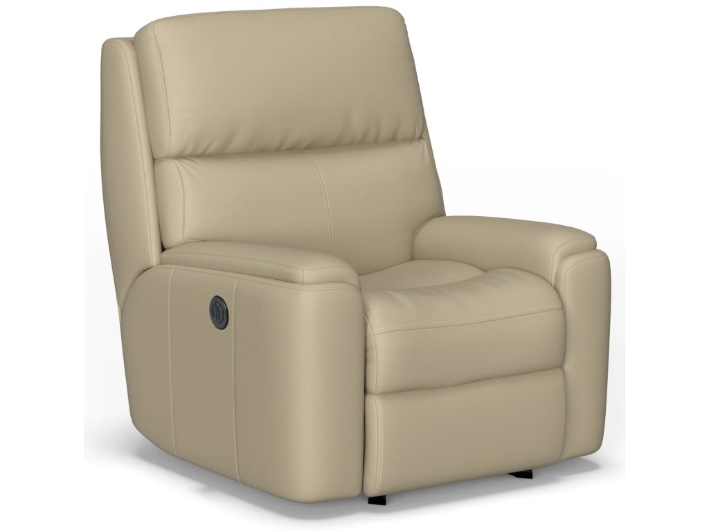 Rio Leather Power Rocking Recliner - main image