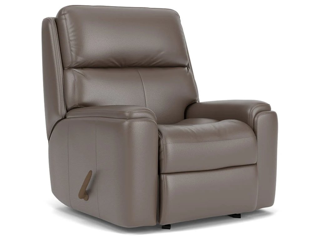 Rio Leather Rocking Recliner - main image