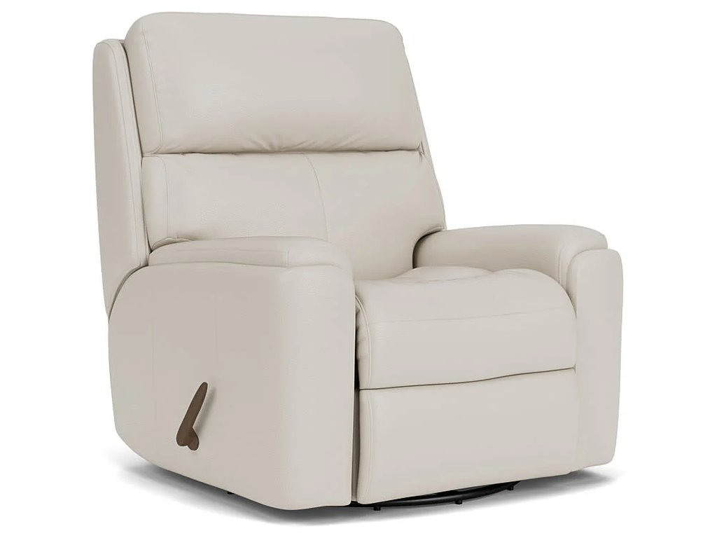 Rio Leather Swivel Gliding Recliner - main image