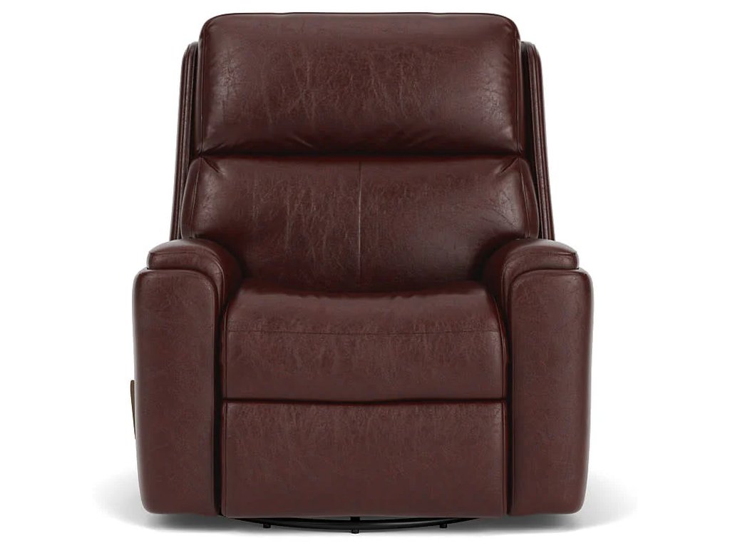 Rio Leather Swivel Gliding Recliner - image 1