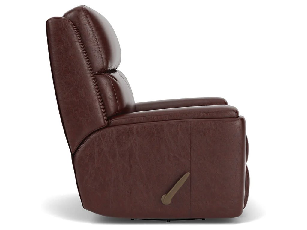 Rio Leather Swivel Gliding Recliner - image 2