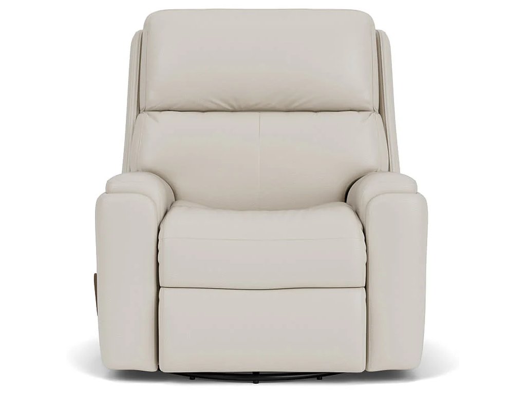 Rio Leather Swivel Gliding Recliner - image 4