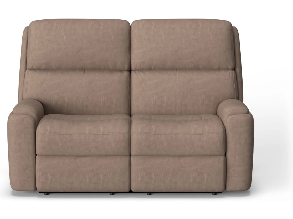 Rio Leather Power Reclining Loveseat with Power Headrests - image 1