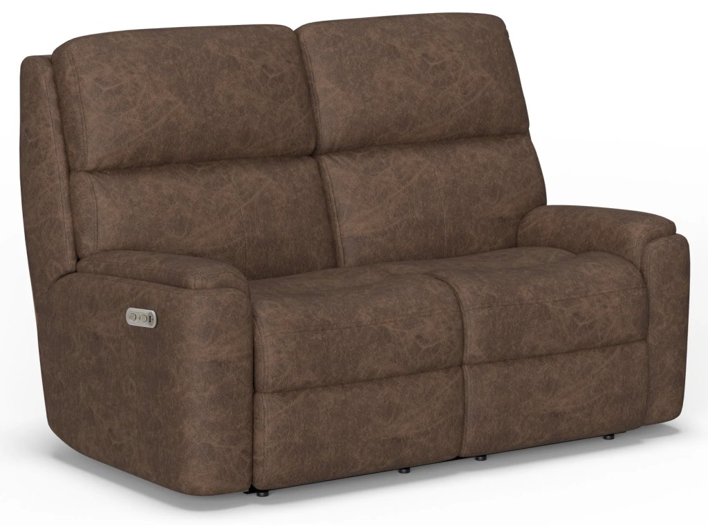Rio Leather Power Reclining Loveseat with Power Headrests - image 3
