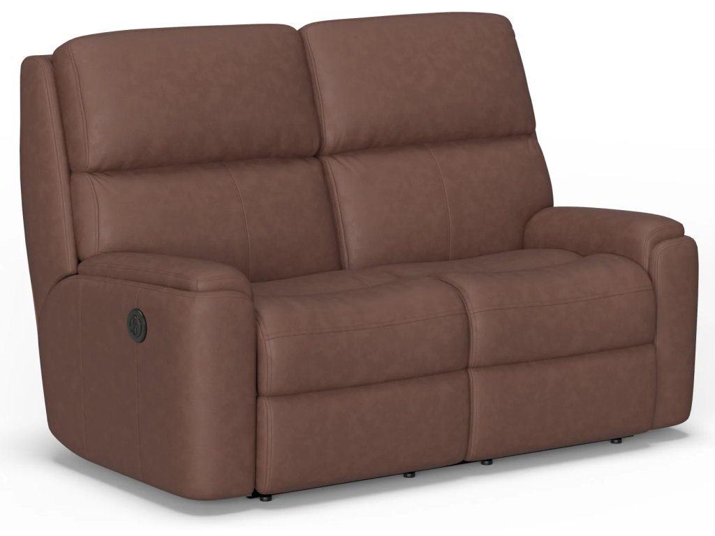 Rio Leather Power Reclining Loveseat - main image