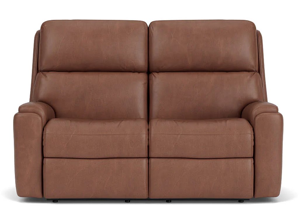 Rio Leather Reclining Loveseat - image 1