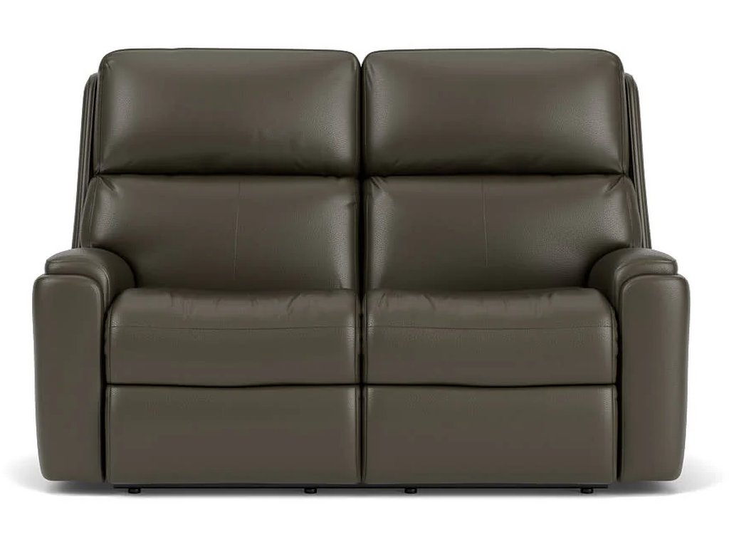 Rio Leather Reclining Loveseat - image 4