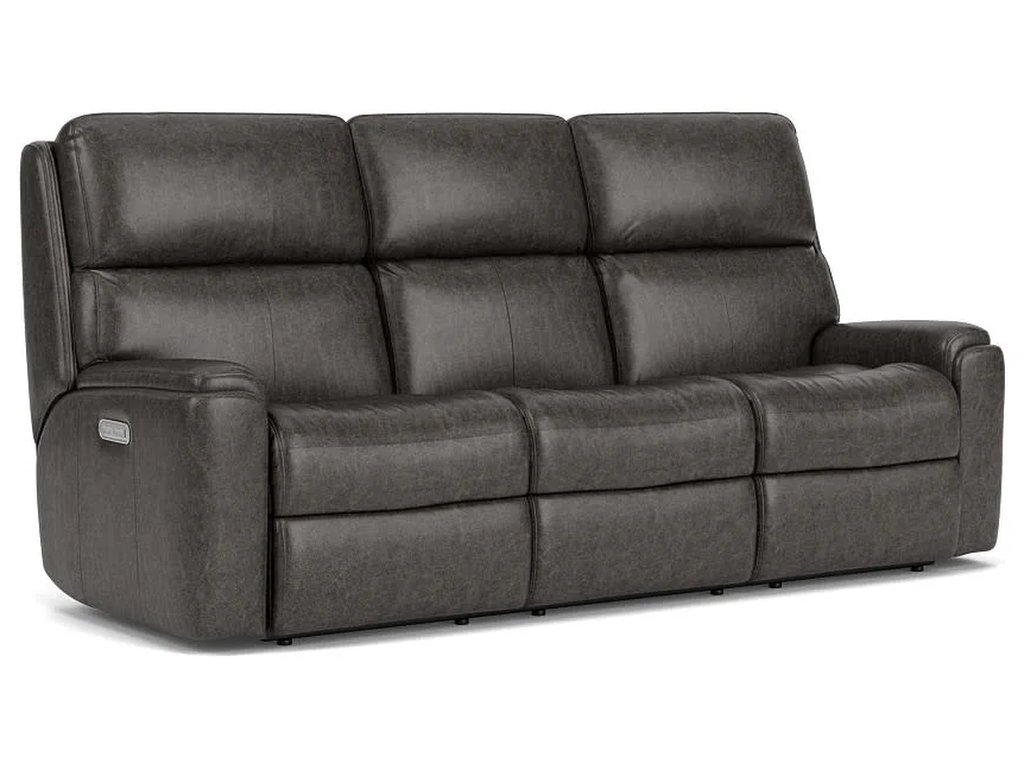 Rio Leather Power Reclining Sofa with Power Headrests - main image