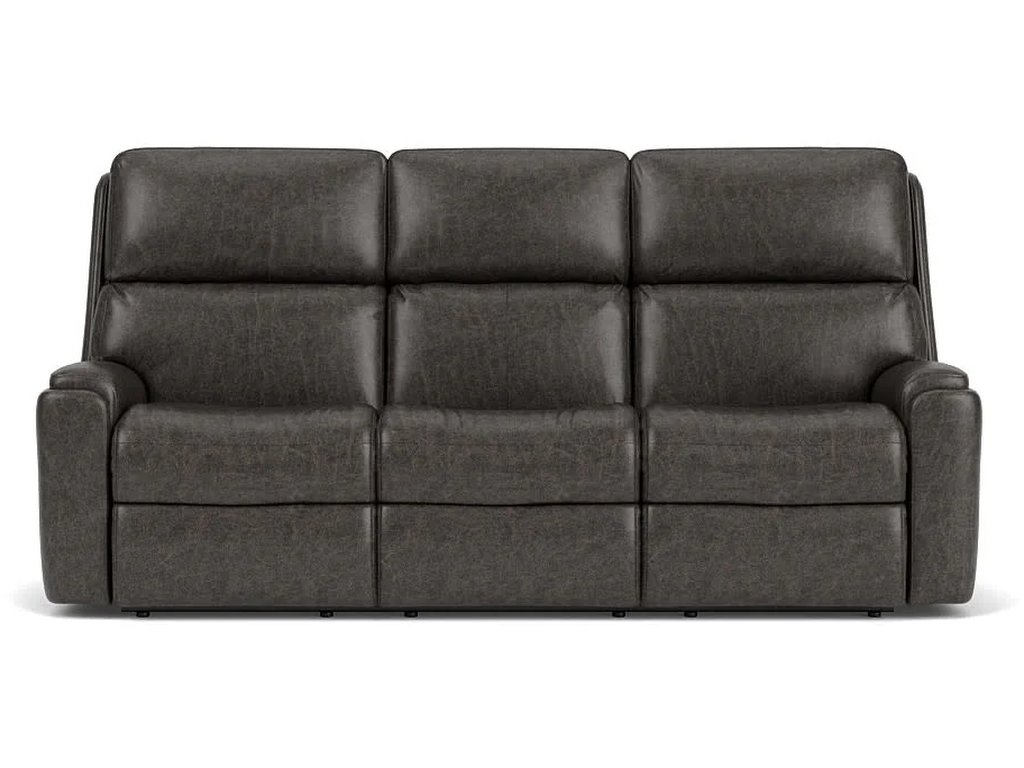 Rio Leather Power Reclining Sofa with Power Headrests - image 1