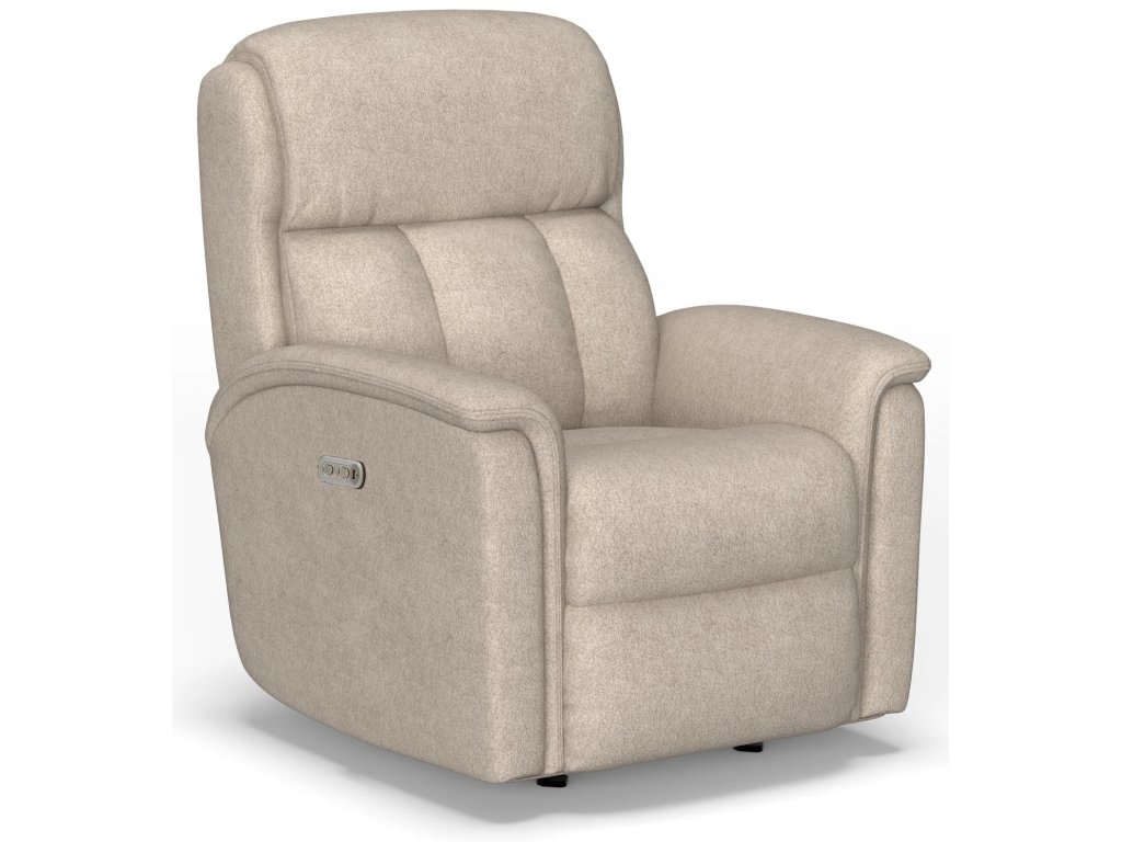 Luna Fabric Power Recliner with Power Headrest - main image