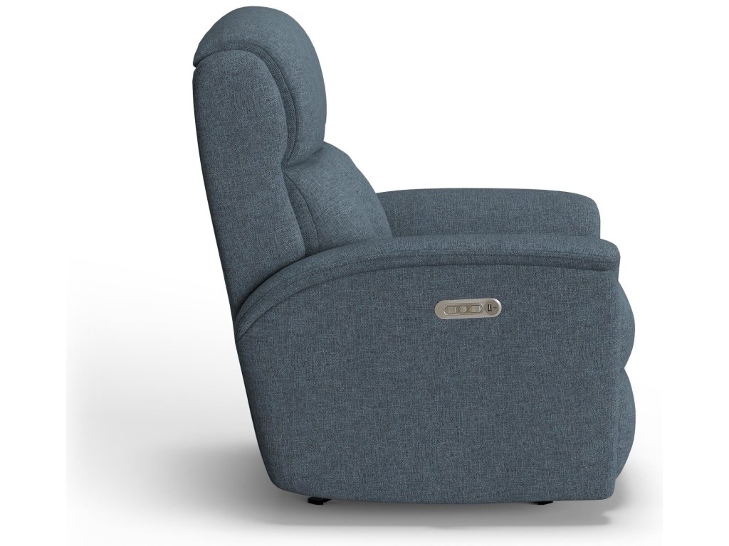 Luna Fabric Power Recliner with Power Headrest - image 2