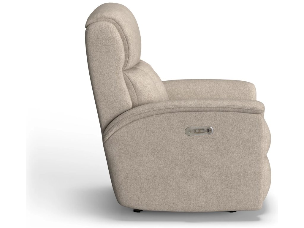 Luna Fabric Power Recliner with Power Headrest - image 5