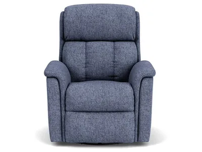Luna Fabric Swivel Gliding Recliner - Alternative View