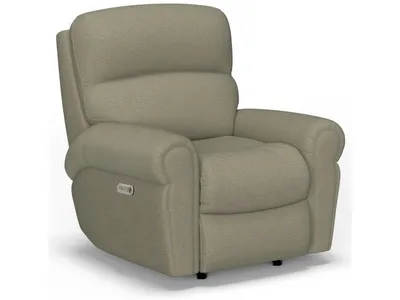 Langston Fabric Power Rocking Recliner with Power Headrest