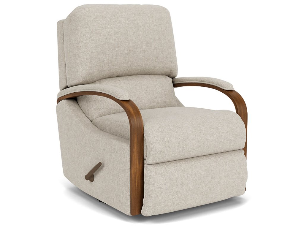Woodlawn Fabric Swivel Gliding Recliner - main image
